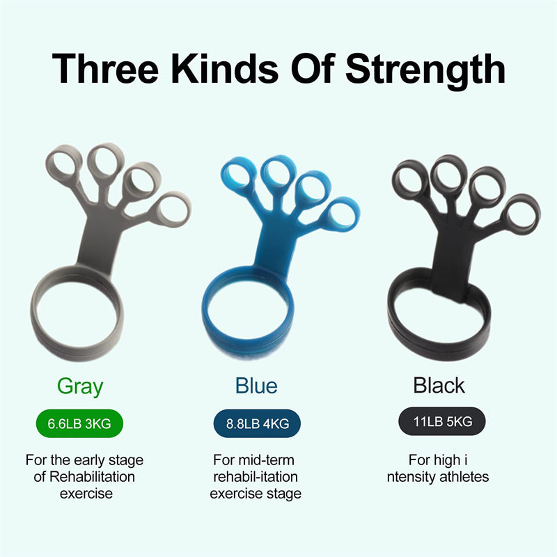 Dispozitiv din silicon pentru exerciții ale degetelor și mâinii