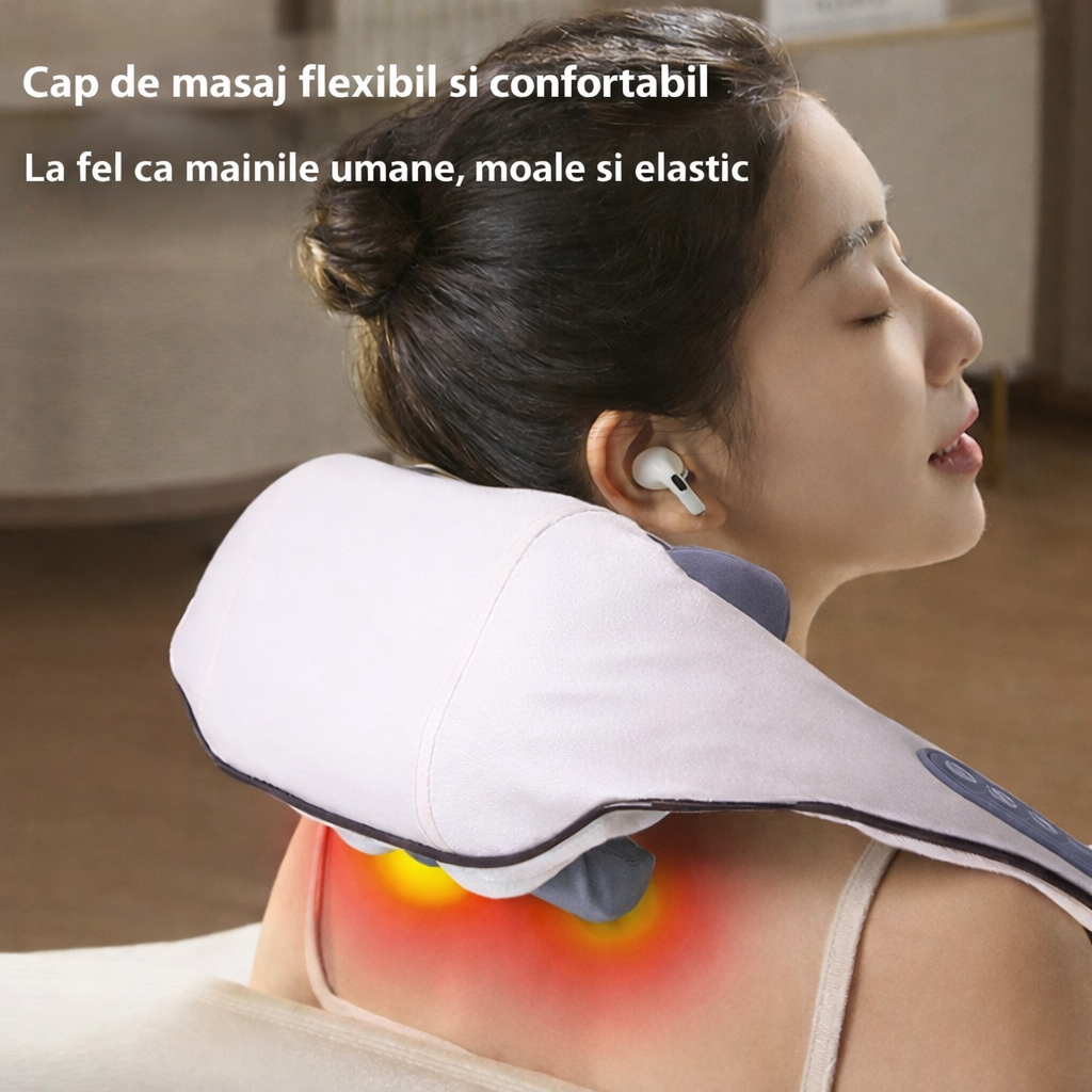 Aparat profesional de masaj cervical și umeri