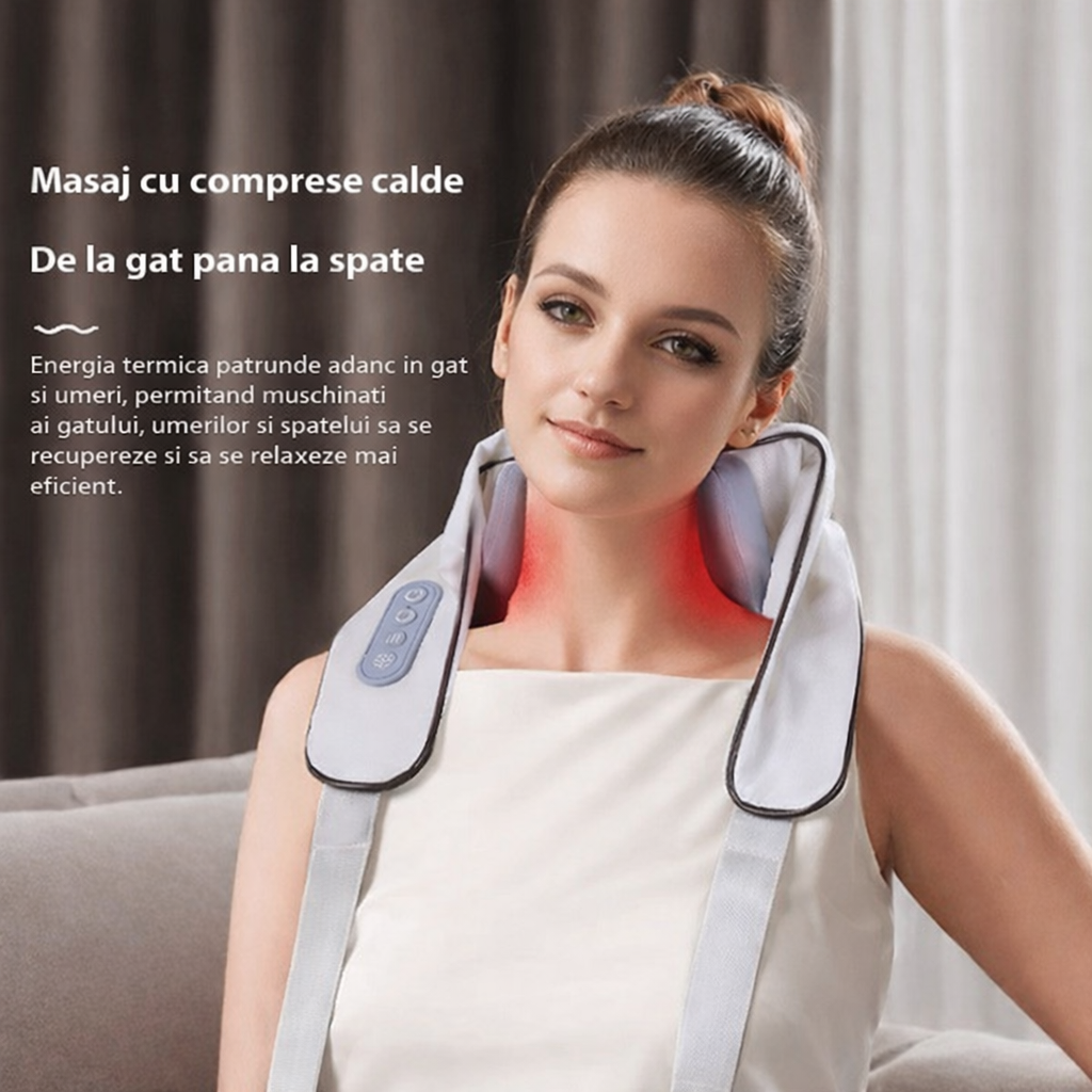 Aparat profesional de masaj cervical și umeri
