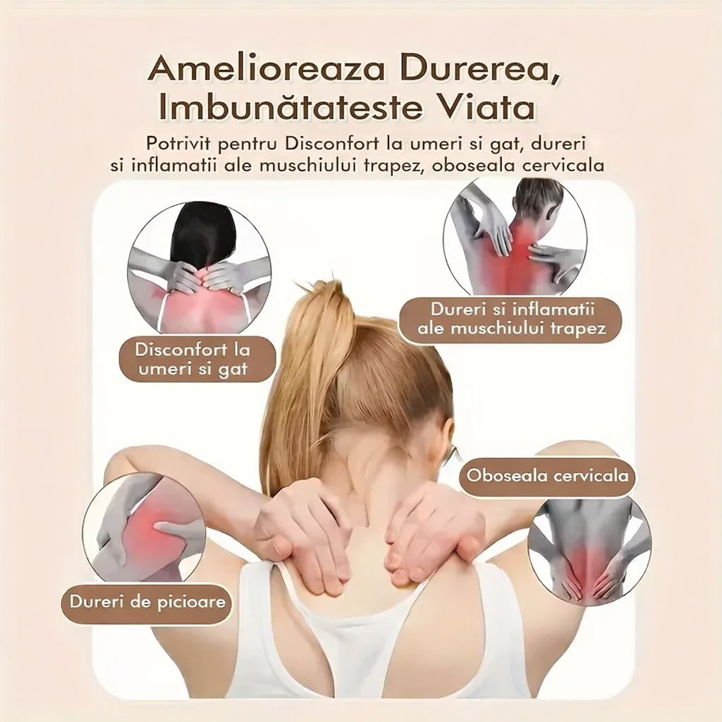 Aparat profesional de masaj cervical și umeri