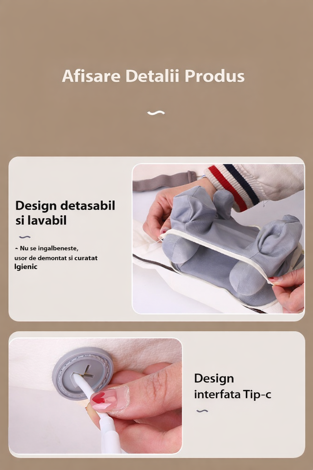 Aparat profesional de masaj cervical și umeri