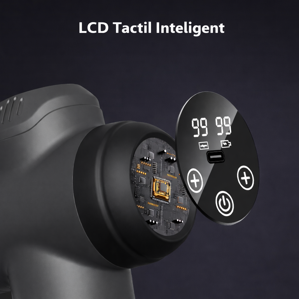 Pistol de masaj profesional pentru recuperare musculară și relaxare